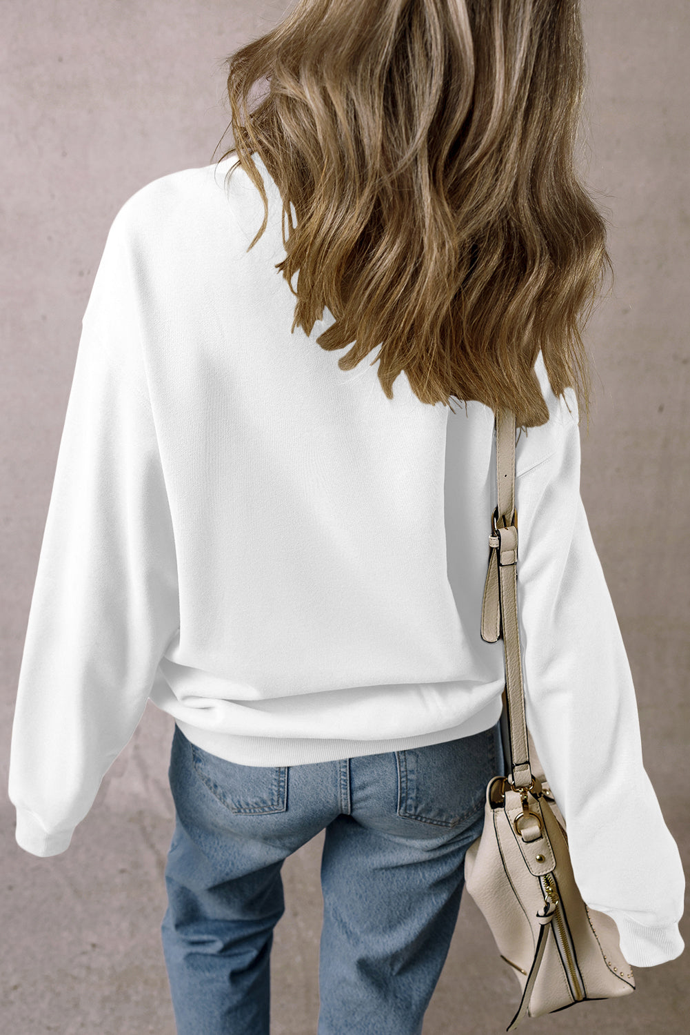 Round Neck Long Sleeve Sweatshirt